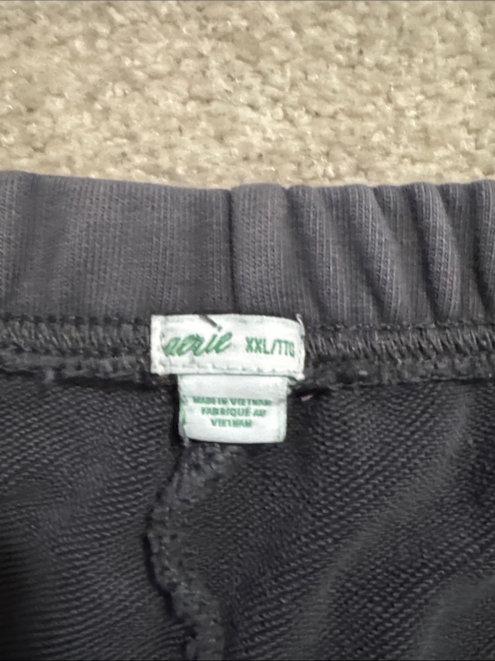 Aerie French Terry Sweat Shorts Loungewear Gray Pockets Drawstring-XXL - Picture 4 of 7